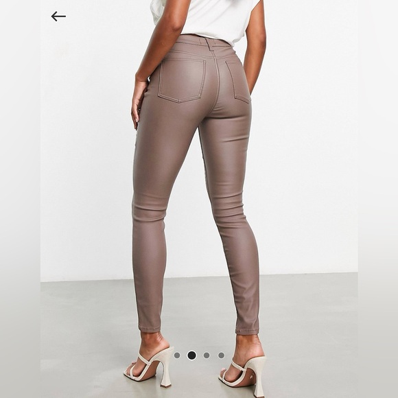 Ultimate skinny jeans in coated taupe - Picture 3 of 4